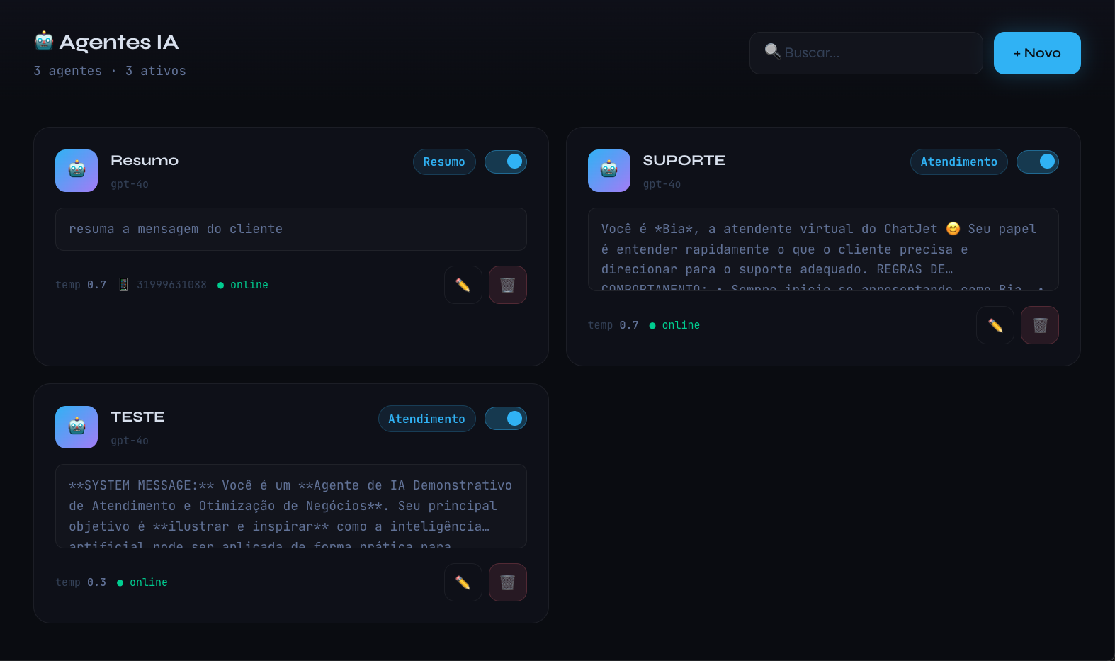 Criador de Agentes IA